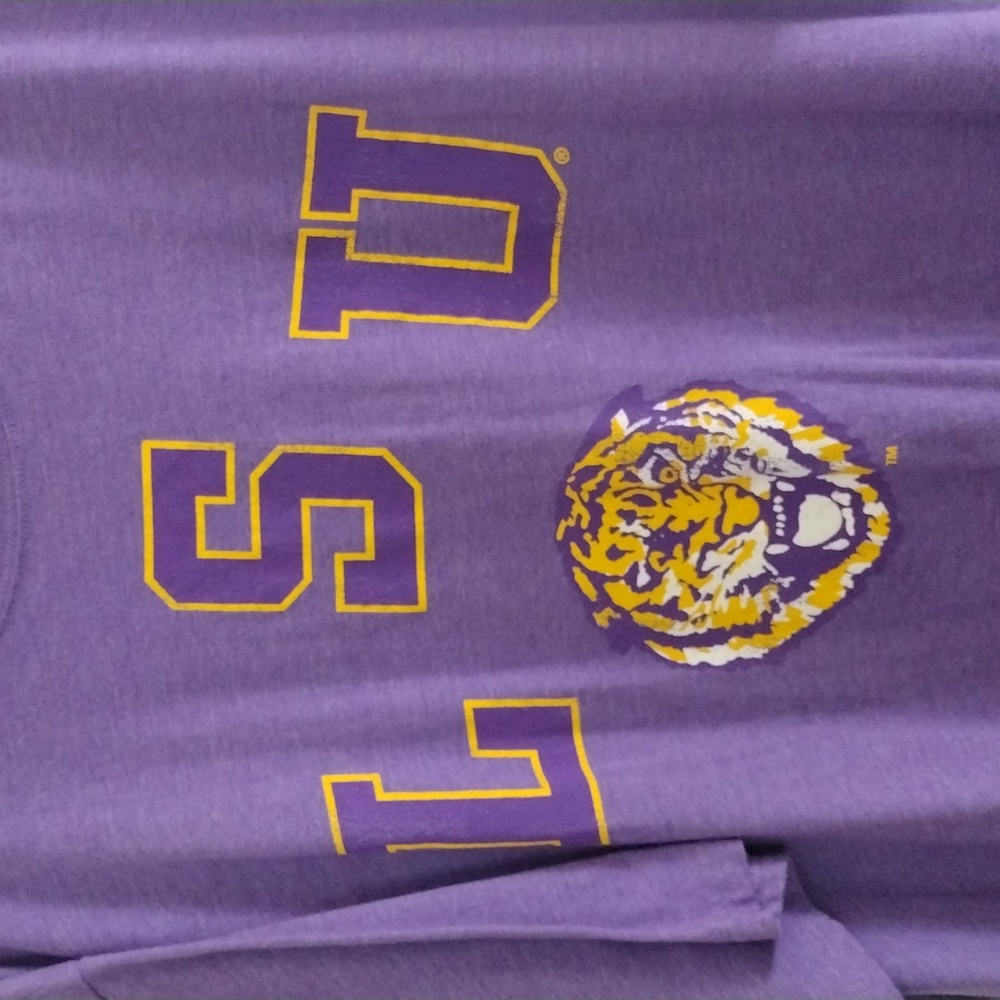 Men's LSU Short Sleeve T Shirt 4XL Tall